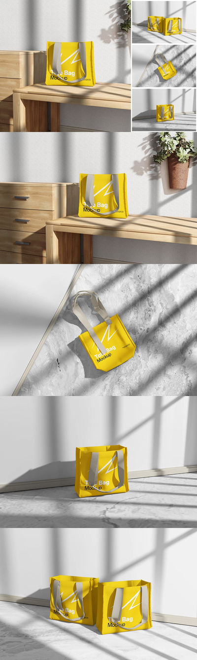 手提袋样机 (PSD)