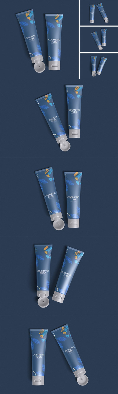 化妆品管样机 (PSD,PDF)