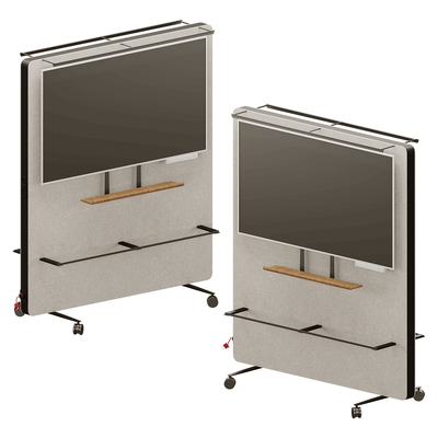 Wilkhahn Flexible带显示器支架的房间隔挡 屏风 办公室家具3D模型（OBJ,FBX,MAX）