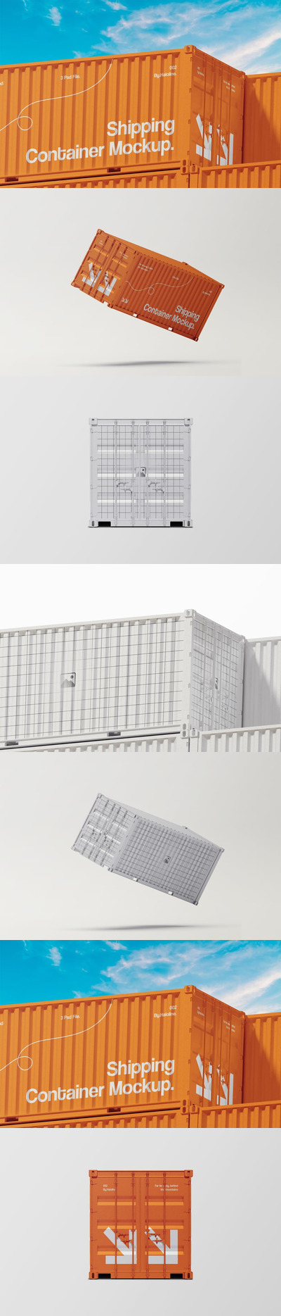 货运集装箱模型| 002 (PSD)