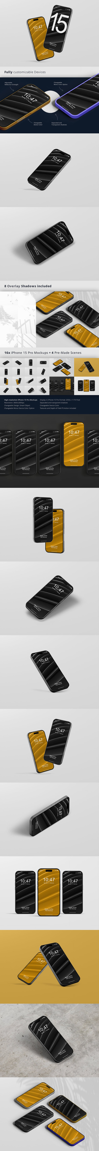 iPhone手机 样机 (PSD,JPG,PDF)