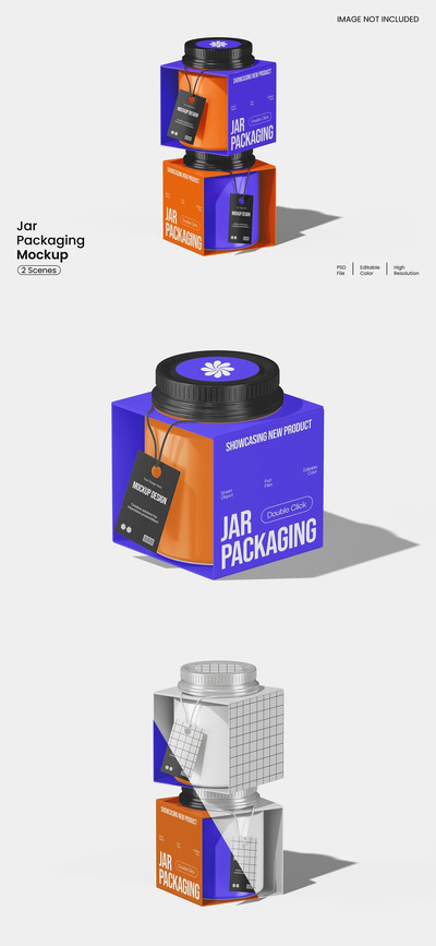 罐子包装样机 (PSD)