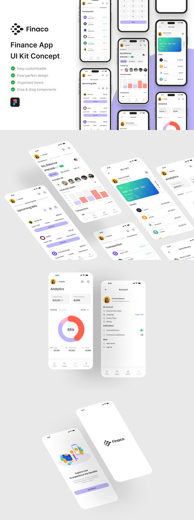 金融应用APP UI KIT (FIG)