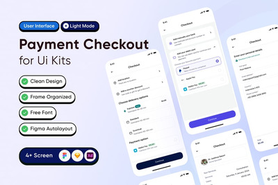 付款结帐APP UI KIT (FIG,SKETCH,XD)
