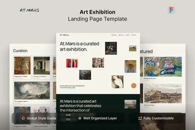 艺术展创意极简登陆页面 (FIG)