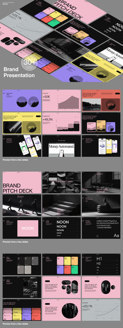 品牌展示模板PPT模板 (PPT)