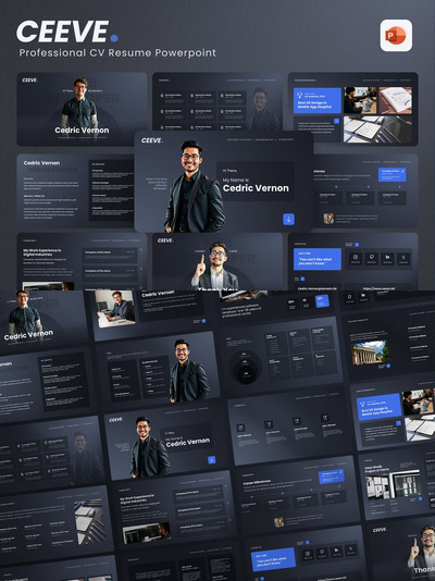 专业简历简历PPT模板 (PPTX)