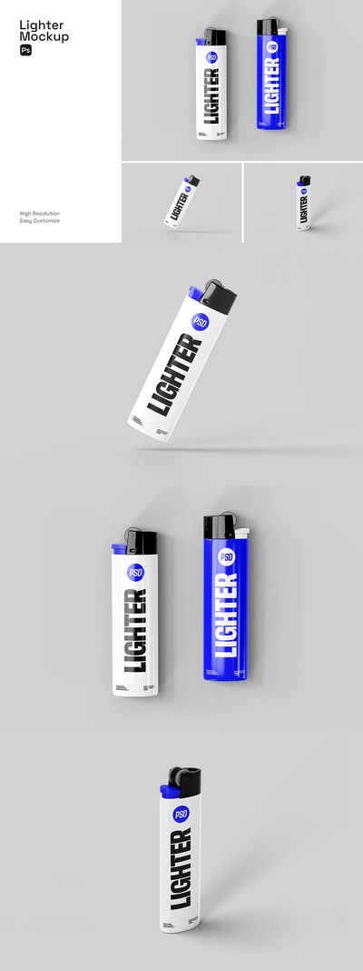 打火机模型样机 (PSD)