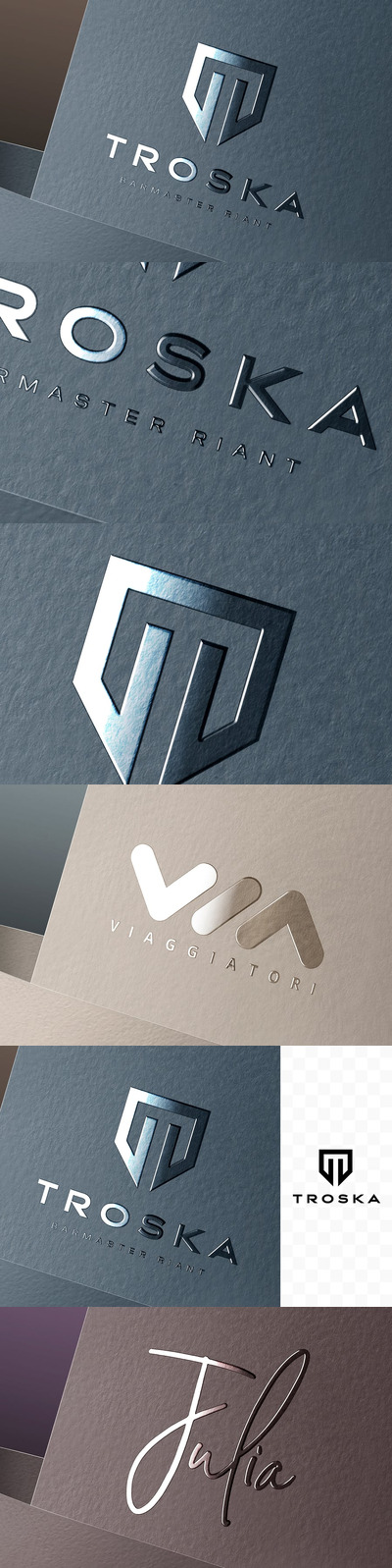 公司徽标logo样机 (PSD)