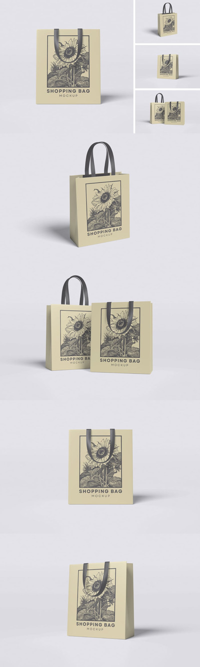 购物袋样机 (PSD,PDF)