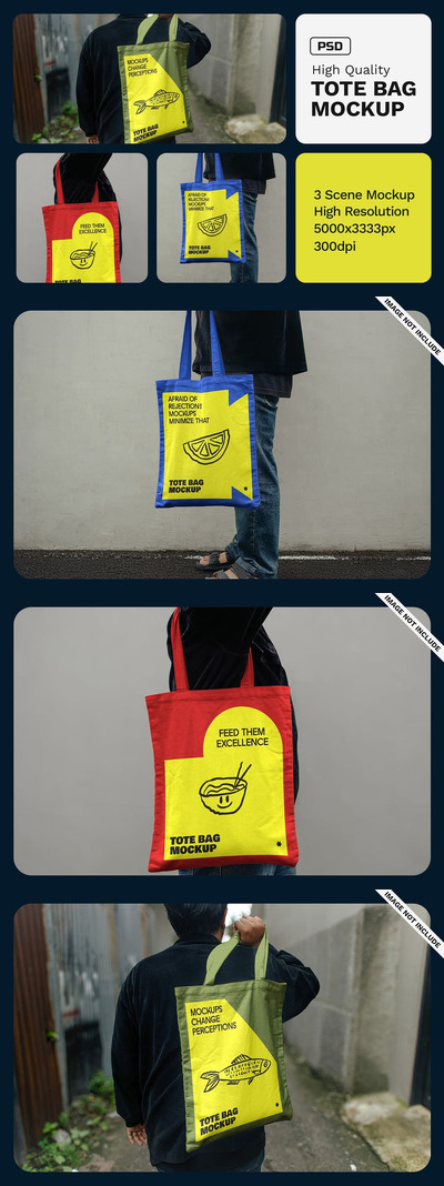 手提袋样机 (PSD)