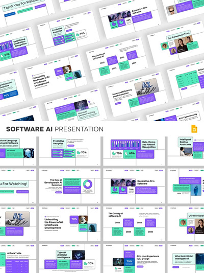 AI软件PPT模板 (PPTX)
