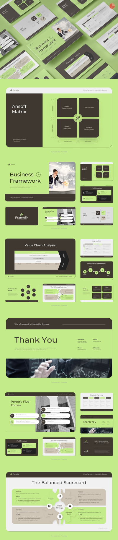商业框架PPT模板 (PPT,PPTX)