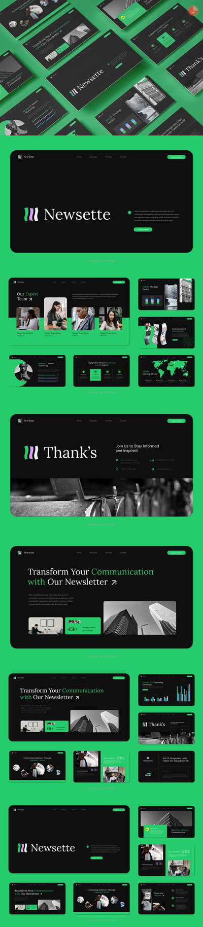 新闻资讯PPT模板 (PPT,PPTX)