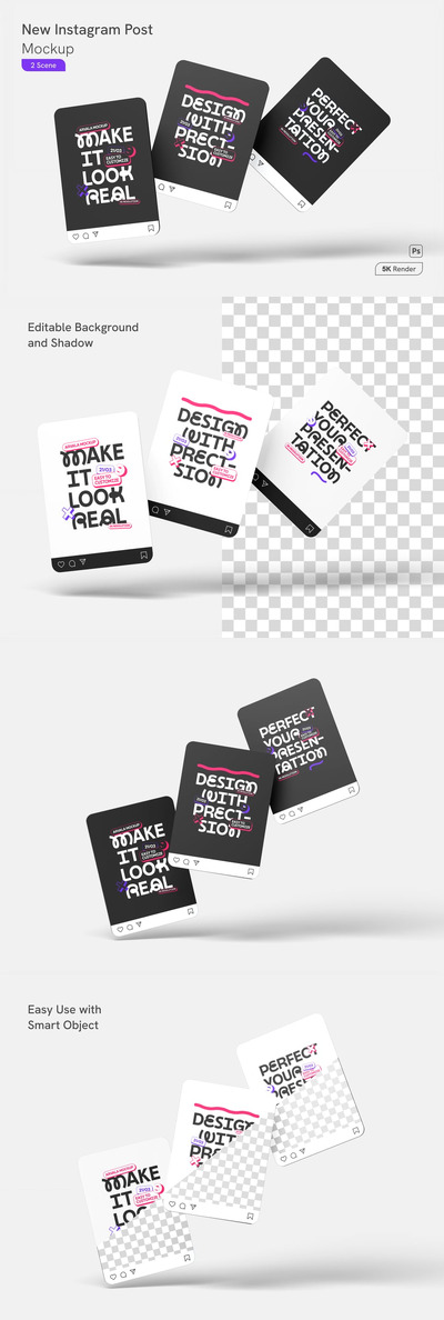 Instagram 图文样机 (PSD)