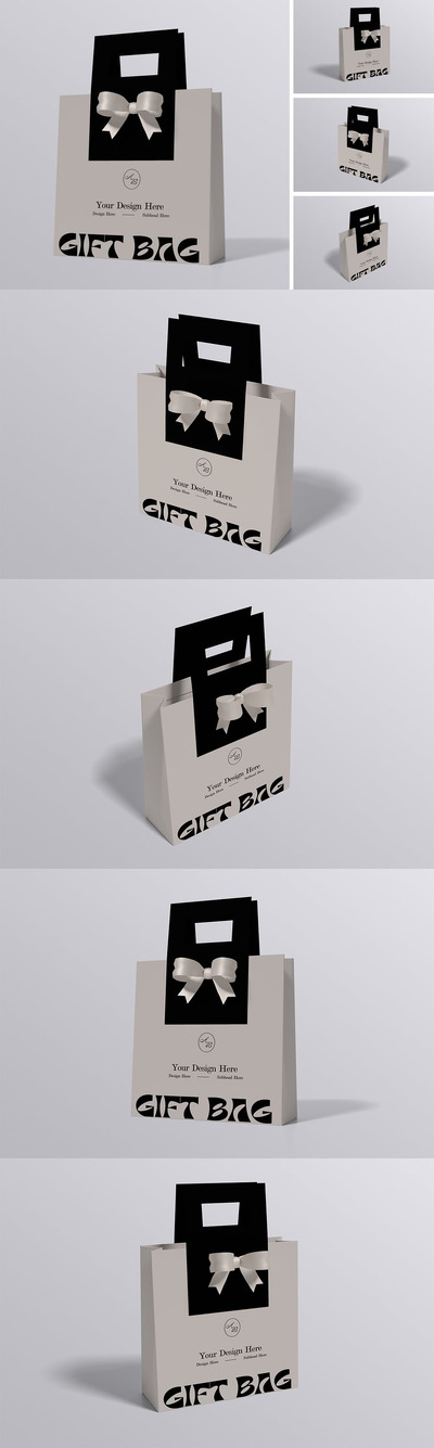 礼品袋样机 (PSD,PDF)