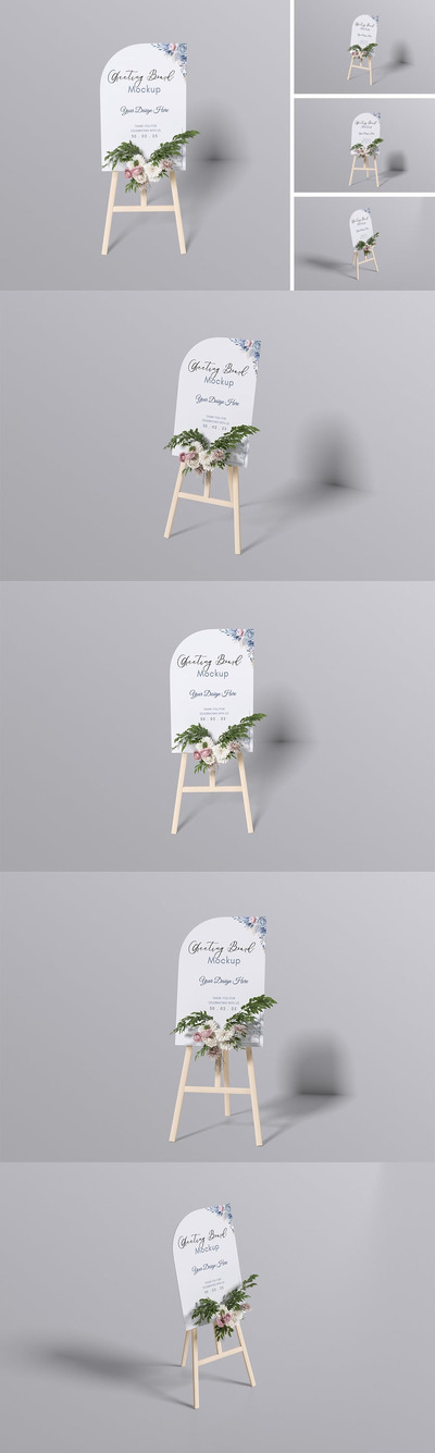 问候板样机 (PSD,PDF)