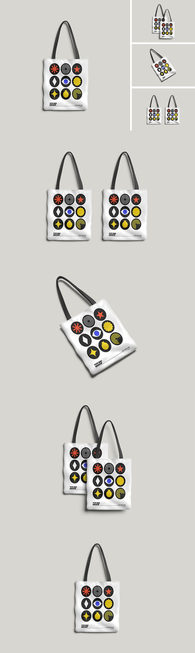 手提袋样机 (PSD,PDF)