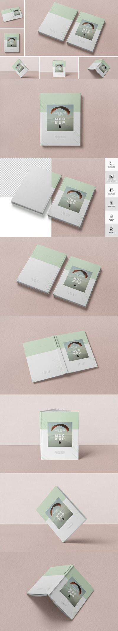 书封面设计样机 (PSD)