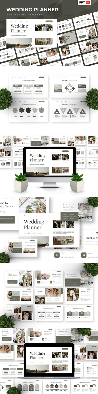 婚礼策划师  PPT模板 (PPTX)