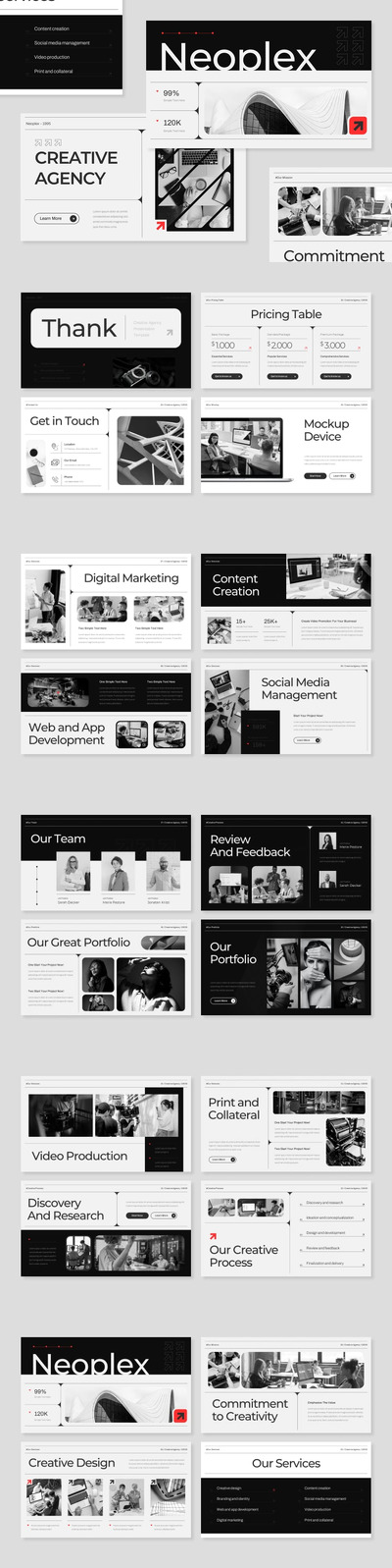 创意代理 PPT模板 (PPTX,PPT)