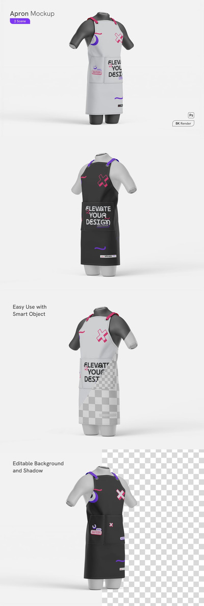 围裙模型样机 (PSD)