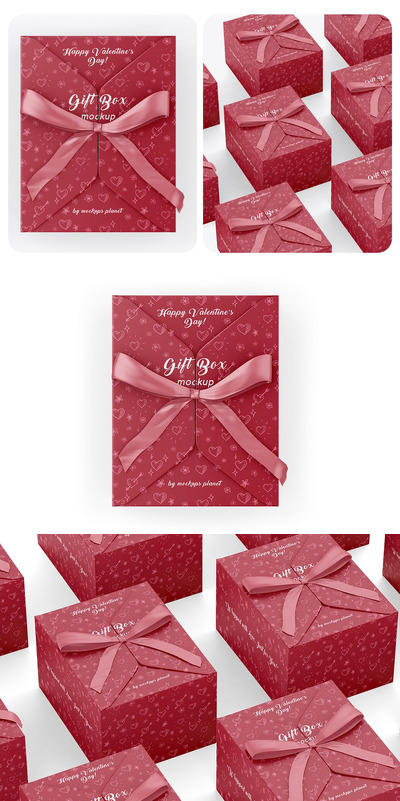 礼品盒样机 (PSD)