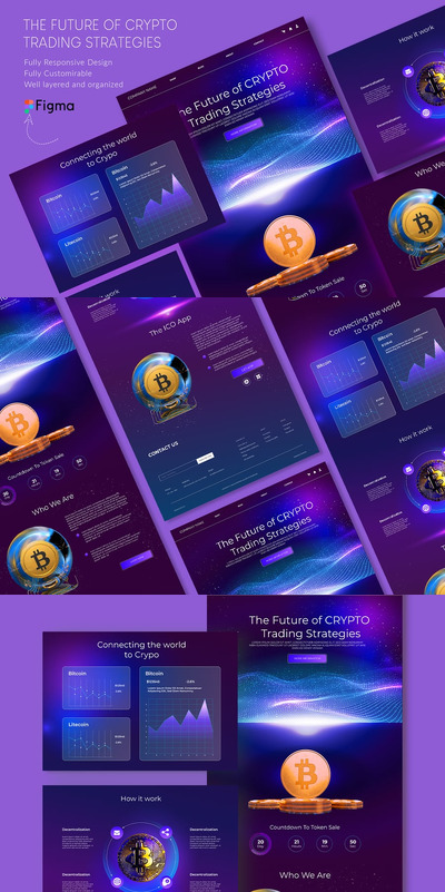 加密交易网站着陆页 (FIG)