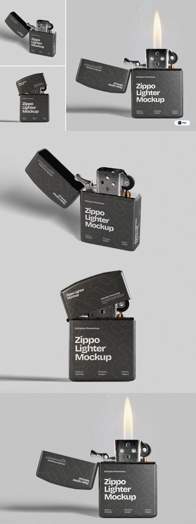 复古打火机样机 (PSD)