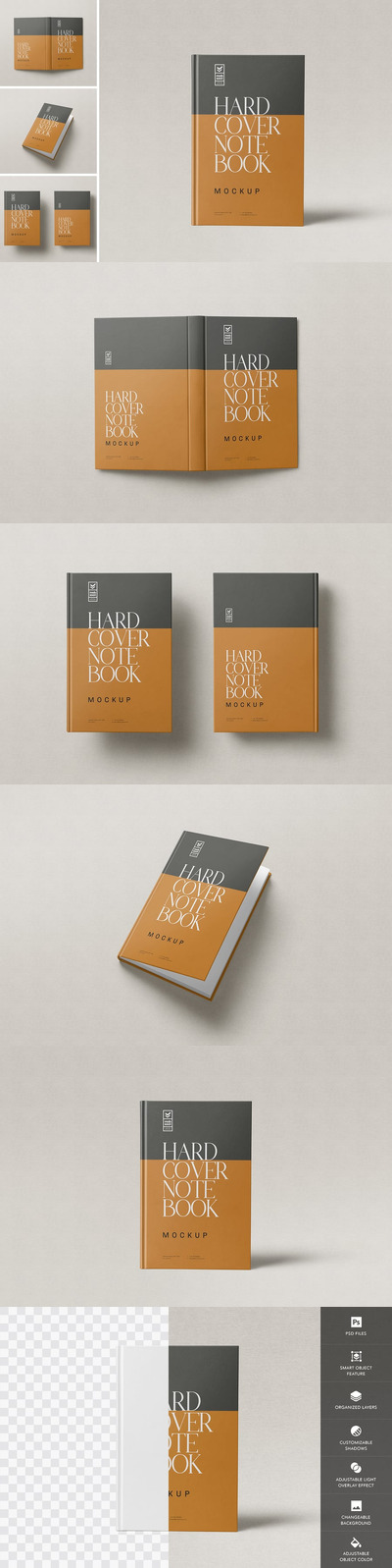 书籍封面样机 (PSD)