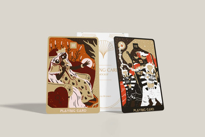 扑克牌样机套装样机 (PSD)