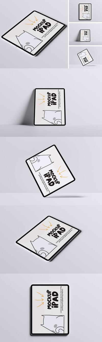 iPad模型样机 (PDF,PSD)