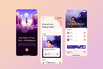 AI冥想APP UI KIT (FIG)