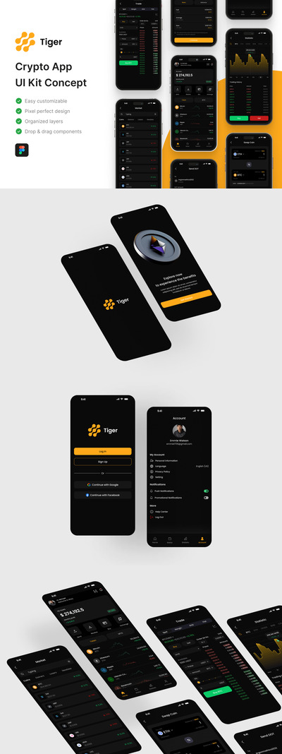 加密应用APP UI KIT (FIG)