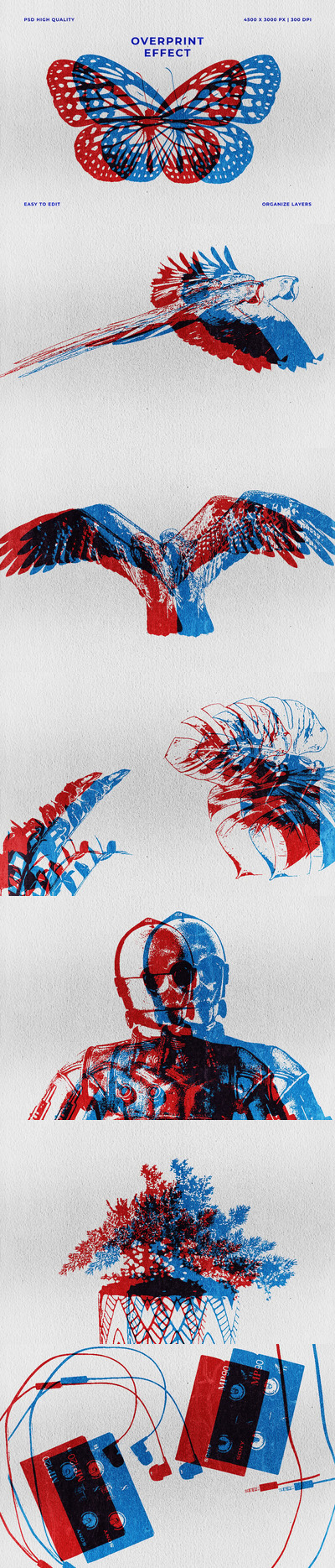 溢出设计Photoshop效果样机 (PSD)