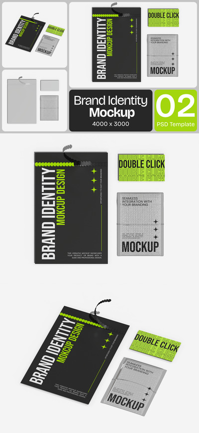 品牌身份模型样机 (PSD)