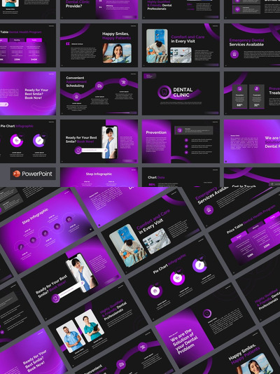 牙科诊所PPT模板 (PPTX)