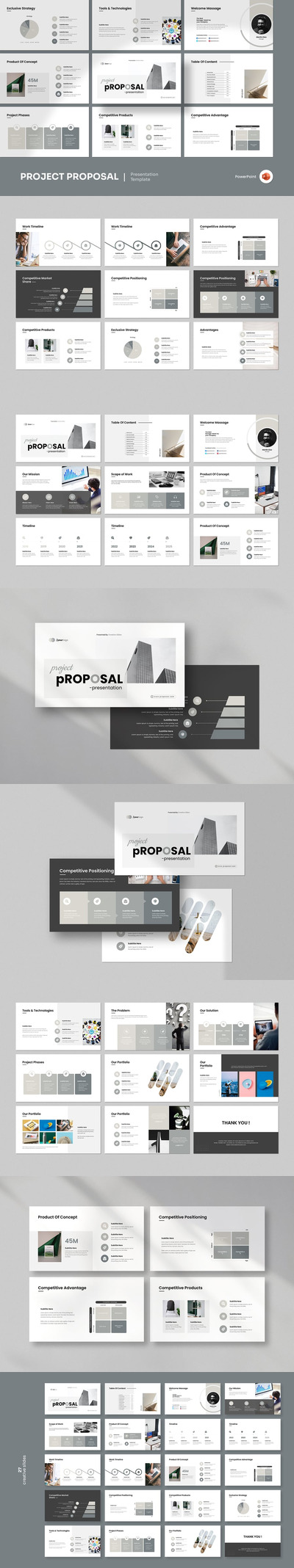 项目提案PPT模板 (PPTX)