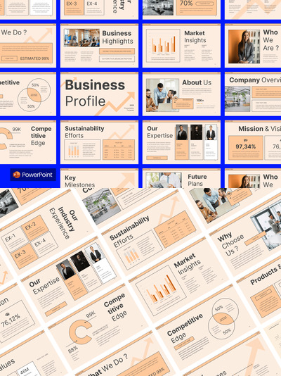 业务资料PPT模板 (PPTX)