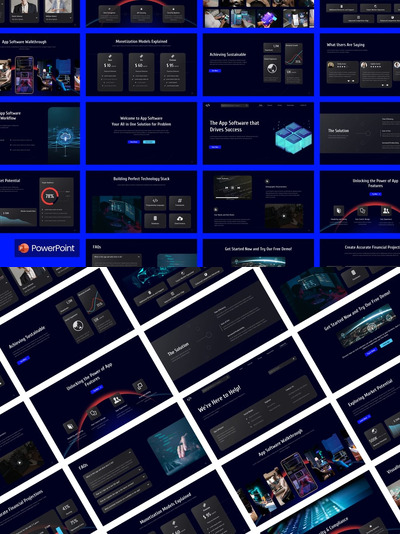 应用软件PPT模板 (PPTX)