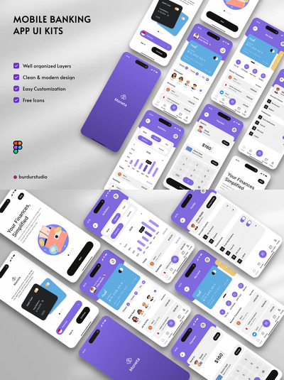 移动银行应用APP UI KIT (FIG)