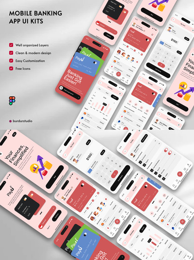 网银在线银行 APP UI KIT (FIG)