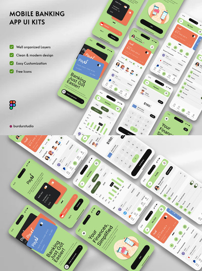 移动银行应用APP UI KIT (FIG)