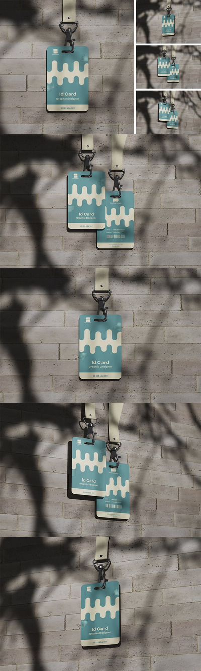 工牌工作证样机 (PSD,PDF)