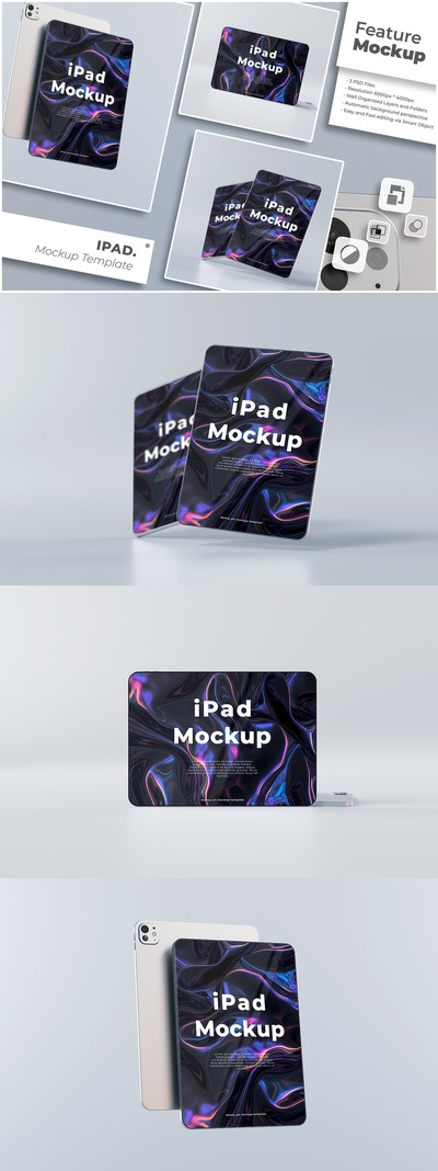 iPad样机 (JPG,PSD,PDF)