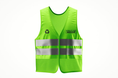 高亮绿色背心样机 (PSD)
