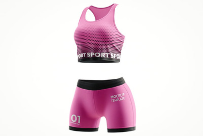 女人的运动服模型样机 (PSD)