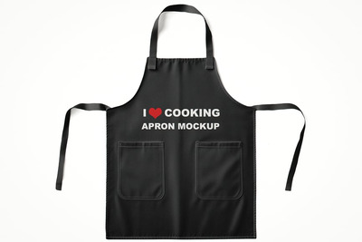 厨房围裙样机 (PSD)