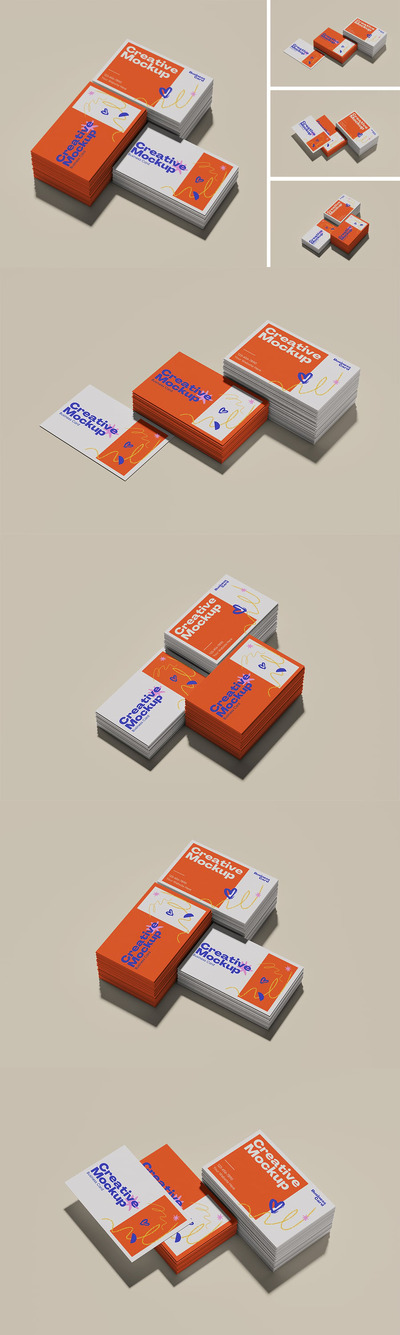 名片模型样机 (PSD,PDF)