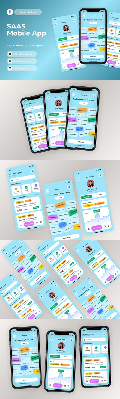 SaaS移动应用APP UI KIT (FIG)